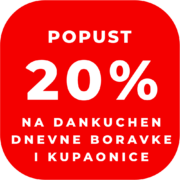 20% na sve dnevne boravke i kupaonice